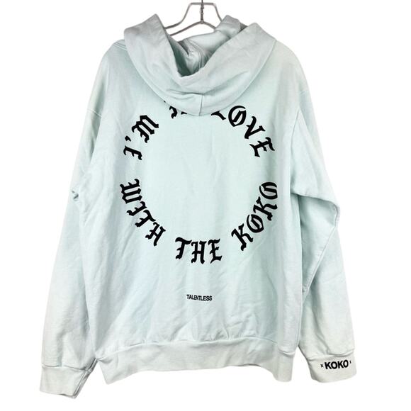Talentless HBD KOKO Teal Hoodie - I'm In Love With The Koko Back - Size L Skater - Picture 11 of 16